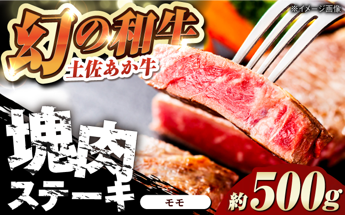 土佐あかうし 塊肉ステーキ 約500g（もも）【株式会社Dorago】 [ATAM046]