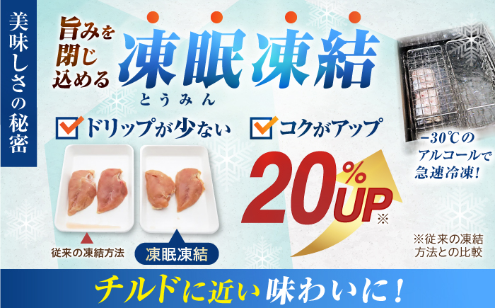四万十鶏むね肉 切身約 2.4kg (約300g×8パック) カットでかんたん時短セット 【三栄ブロイラー販売株式会社】 [ATDP004]