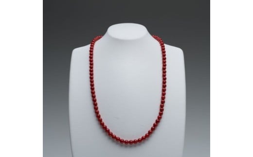 赤サンゴ 丸玉ネックレス アクセサリー ネックレス 高級 ジュエリー 珊瑚 赤珊瑚