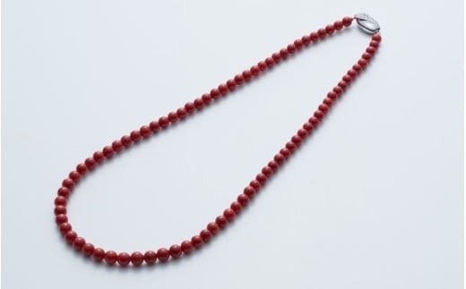 赤サンゴ 丸玉ネックレス アクセサリー ネックレス 高級 ジュエリー 珊瑚 赤珊瑚