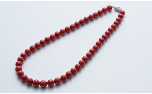 【最高級】天然宝石 赤サンゴ 丸玉ネックレス アクセサリー ネックレス ジュエリー 珊瑚 赤珊瑚