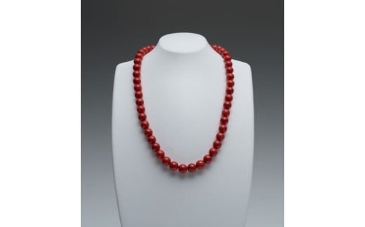 【最高級】天然宝石 赤サンゴ 丸玉ネックレス アクセサリー ネックレス ジュエリー 珊瑚 赤珊瑚