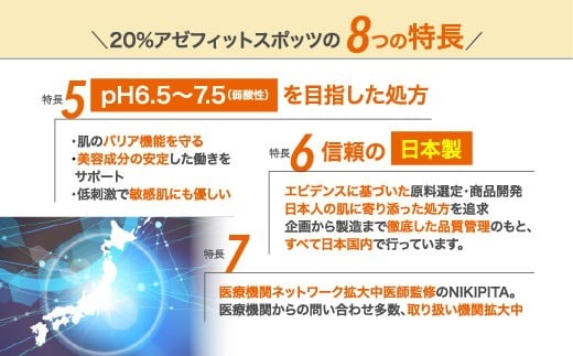 敏感肌 アゼライン酸20%クリーム 20%アゼフィットスポッツ サリチル酸 グリチルリチン酸ジカリウム コラーゲン ヒアルロン酸 NIKIPITA 送料無料 高知県 室戸市