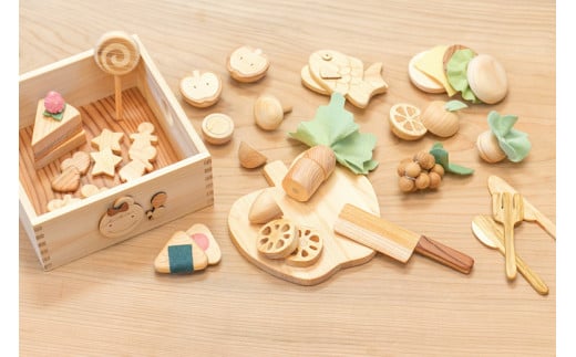 木のおもちゃ ままごと セット 箱入り