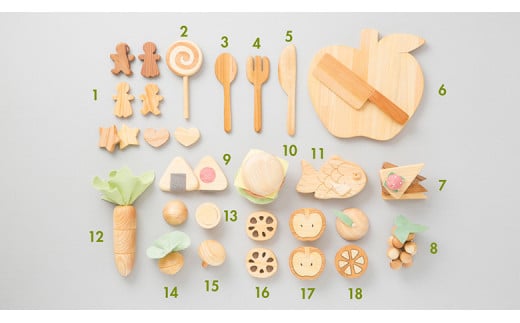 木のおもちゃ ままごと セット 箱入り