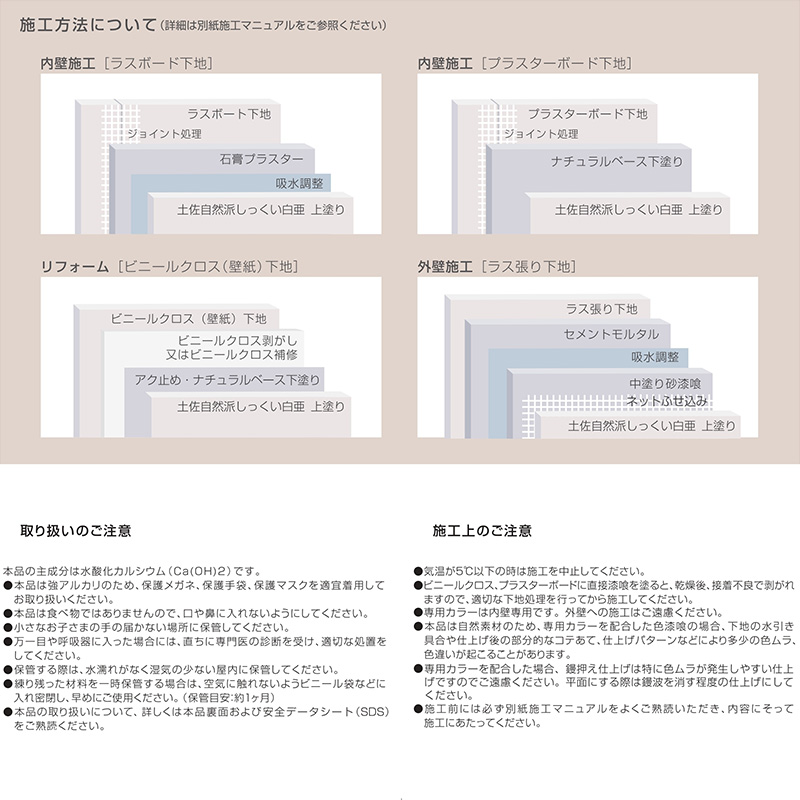 自然派しっくい 白亜 DIY用 リーフグリーン 20kg[16平方メートル] | DIY 初心者 簡単 しっくい 漆喰 こだわり 自然素材 リノベ クラフト 安心 塗り壁 高知県 南国市
