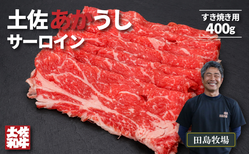 土佐 あかうし 赤牛 赤身 サーロイン すき焼き用 400g | 和牛 あか牛 アカウシ 牛肉 希少 ブランド 国産 プレゼント ギフト 冷凍 贈答 高知県 南国市