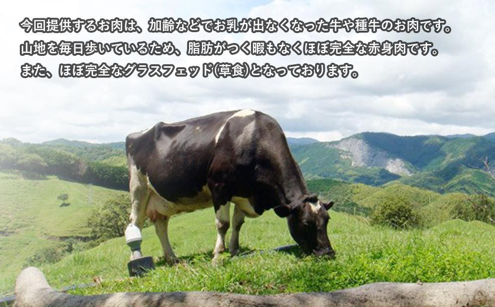 【南国斉藤牧場】山地酪農放牧牛の牛肉3種セット（計800ｇ）