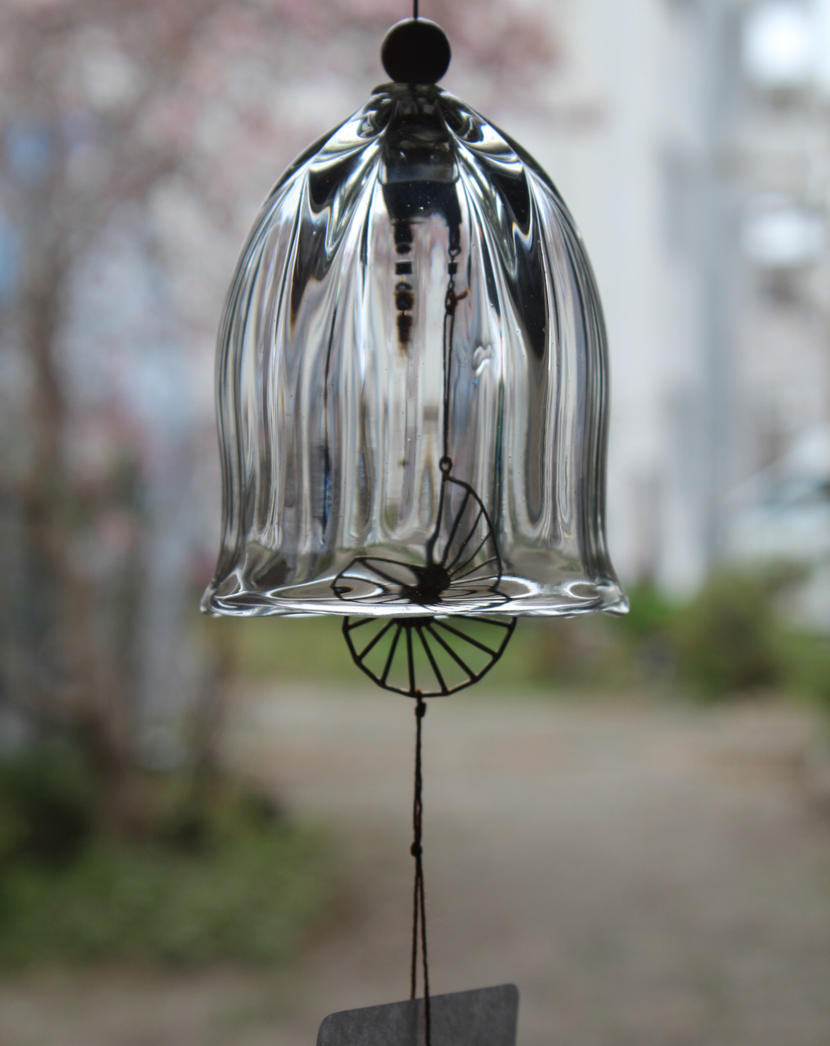 ガラス風鈴「海つ音」（ベル型・アンモナイト）【 工芸品 雑貨 インテリア 風鈴 人気 おすすめ 】