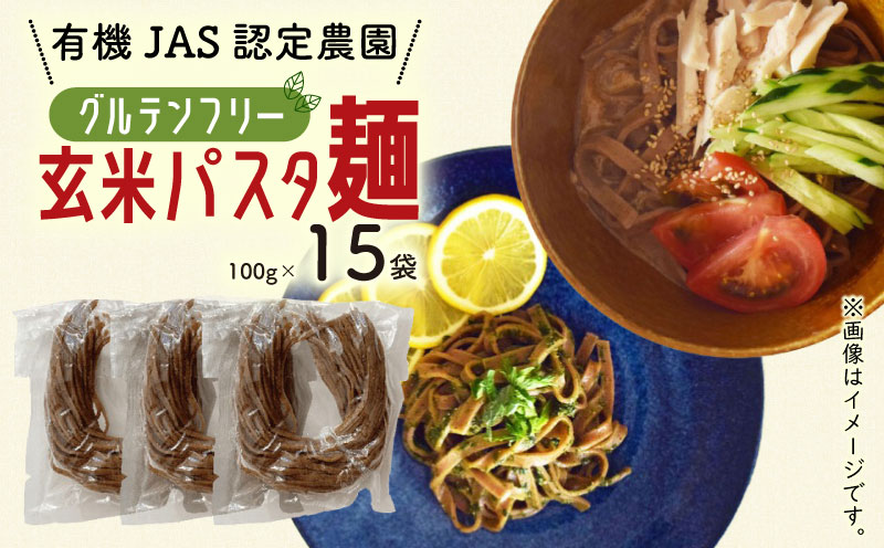 有機グアバ農園のグルテンフリー玄米パスタ麺 100g×15袋セット | グルテン フリー ダイエット 健康 食品 健康 メン 人気 おすすめ 高知県 南国市