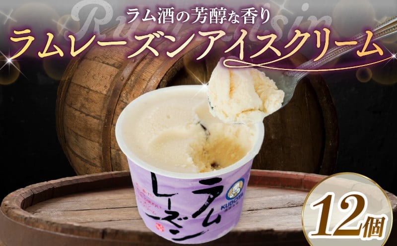 ラムレーズンアイスクリーム110ml✕12個