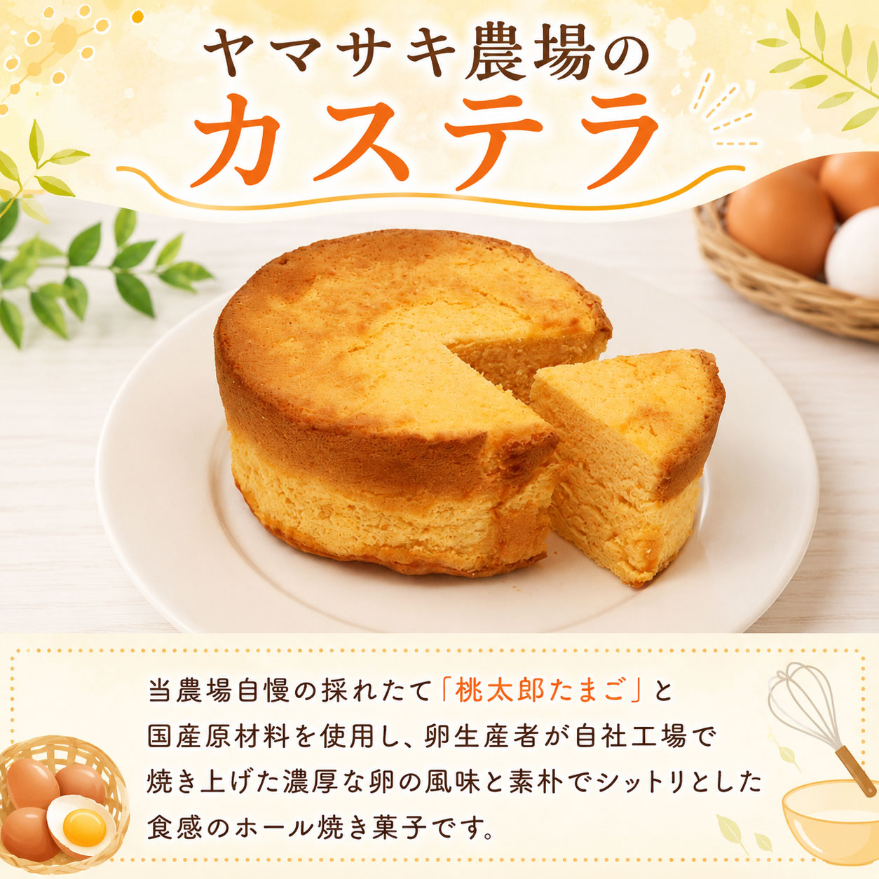 ホール焼き菓子 2種セット ふわたま カステラ | お菓子 おかし 焼き菓子 ケーキ スイーツ おやつ ギフト 贈答 たまご 卵 ゆず 柚子 人気 おすすめ 高知県 南国市