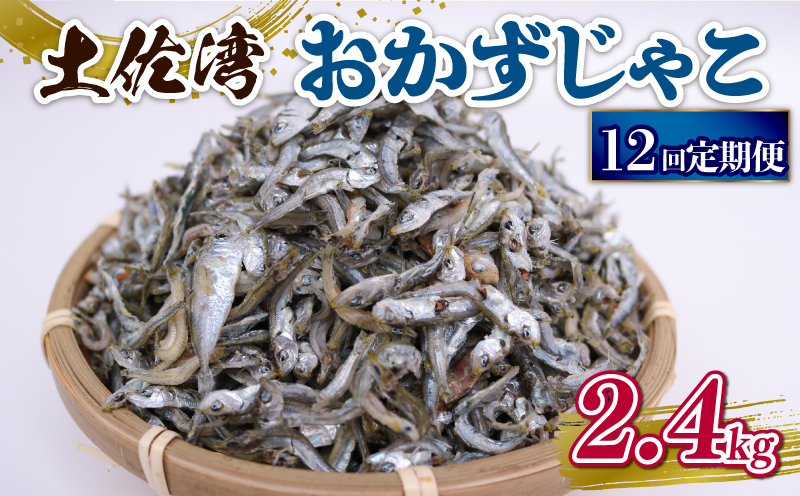 【12回定期便】土佐湾 おかずじゃこ 2.4kg 小分け 冷凍配送 お取り寄せ 国産 おかず チリメンジャコ 海鮮 ちりめんじゃこ 高知県 南国市