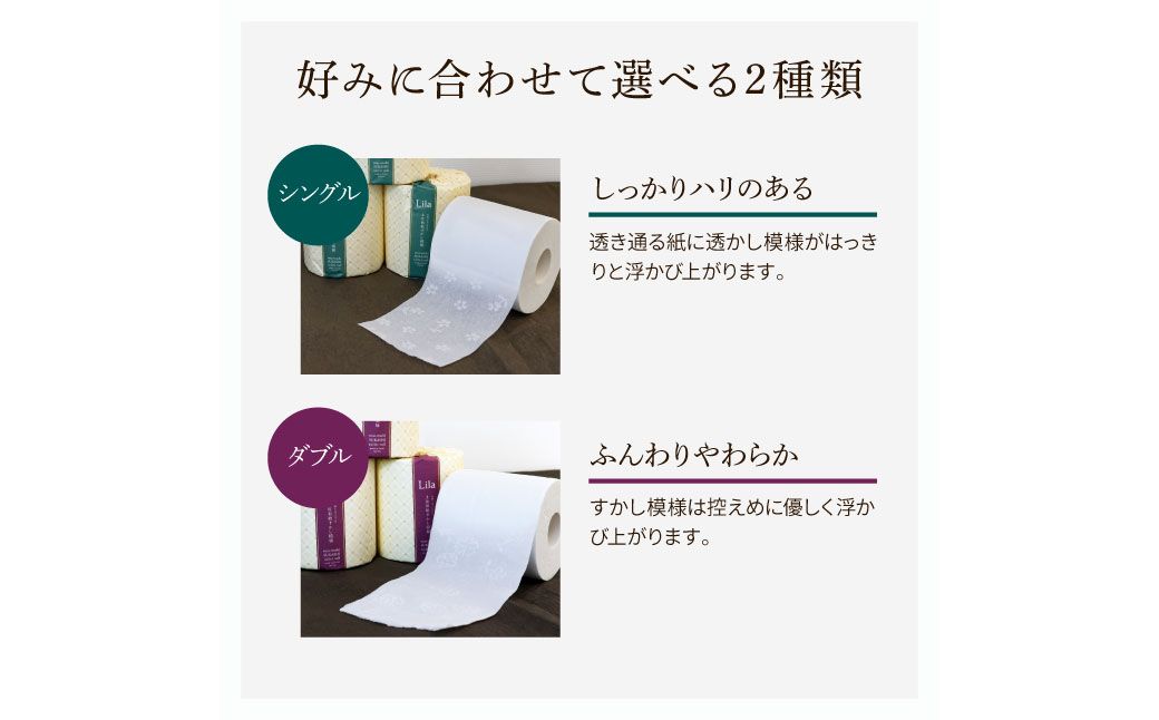 リラシングル ６０ロール入り トイレットペーパー シングル 60m巻 個包装 日用品 大量 まとめ買い 業務用 すかし模様 柄 花柄 トイレペーパー シングル おしゃれ かわいい