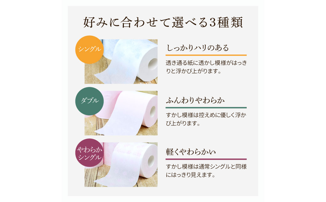 ハヤシの白花シングル ３０ロール入り トイレットペーパー シングル 柄 花柄 すかし模様  まとめ買い 日本製 高級 トイレペーパー おしゃれ かわいい 贈答 日用品