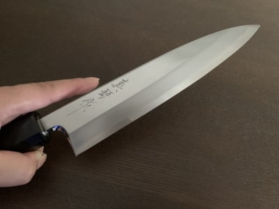 身卸包丁210ミリ銀３鋼　砥石付き　身卸 包丁 日本製 ステンレス 刃渡り21cm 210mm 料理 高級 本格的 魚 さばく 包丁 刺し身 おろし ふるさとのうぜい 故郷納税 返礼品 高知県 土佐市