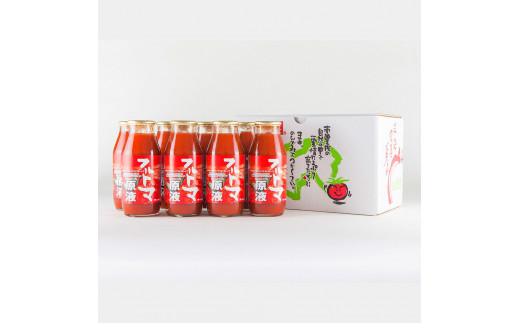 【池トマト】フルトマ原液 180ml×8本セット トマトジュース 食塩無添加  糖度8度以上