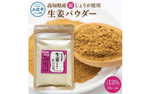 お手軽ヘルシー高知県産しょうがパウダー 親ショウガ 30g×4袋セット 生姜パウダー 国産 しょうが ショウガ 粉末しょうが 野菜パウダー 料理 お菓子づくり 健康