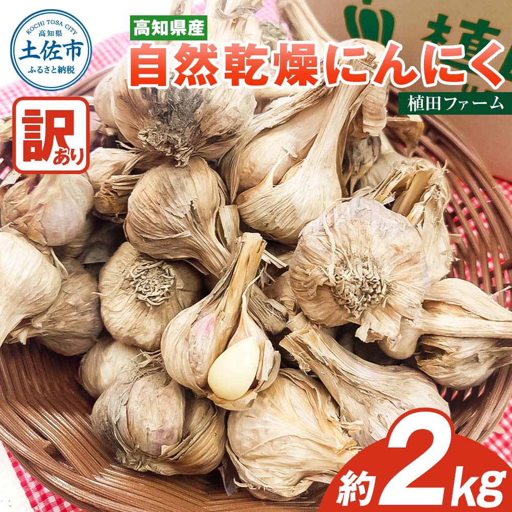 訳あり にんにく 約2kg 乾燥