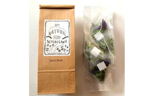 ハーブ仁淀川産 自然栽培ハーブ 高知ブルース ハーブティー ティーバッグタイプ 7袋入り×2個セット 