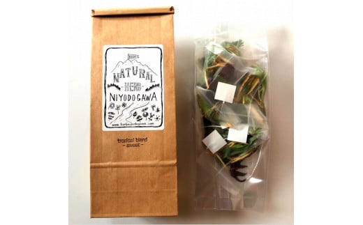 ＜6回定期便＞ ハーブ仁淀川産 自然栽培ハーブ トロピカルブレンド スウィート ハーブティー ティーバッグタイプ 7袋入り×2個セット