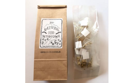 ハーブ仁淀川産 自然栽培ハーブ ジャーマンカモミール ハーブティー ティーバッグタイプ 7袋入り