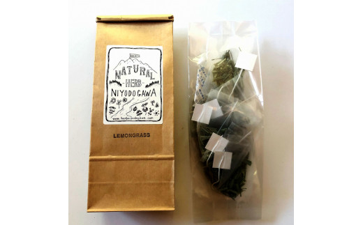 《3ヵ月定期便》ハーブ仁淀川産 自然栽培ハーブ レモングラス ハーブティー ティーバッグタイプ 2個セット 7袋入り×2個