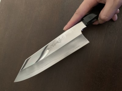 切付型三徳包丁鏡面180ミリ銀3鋼