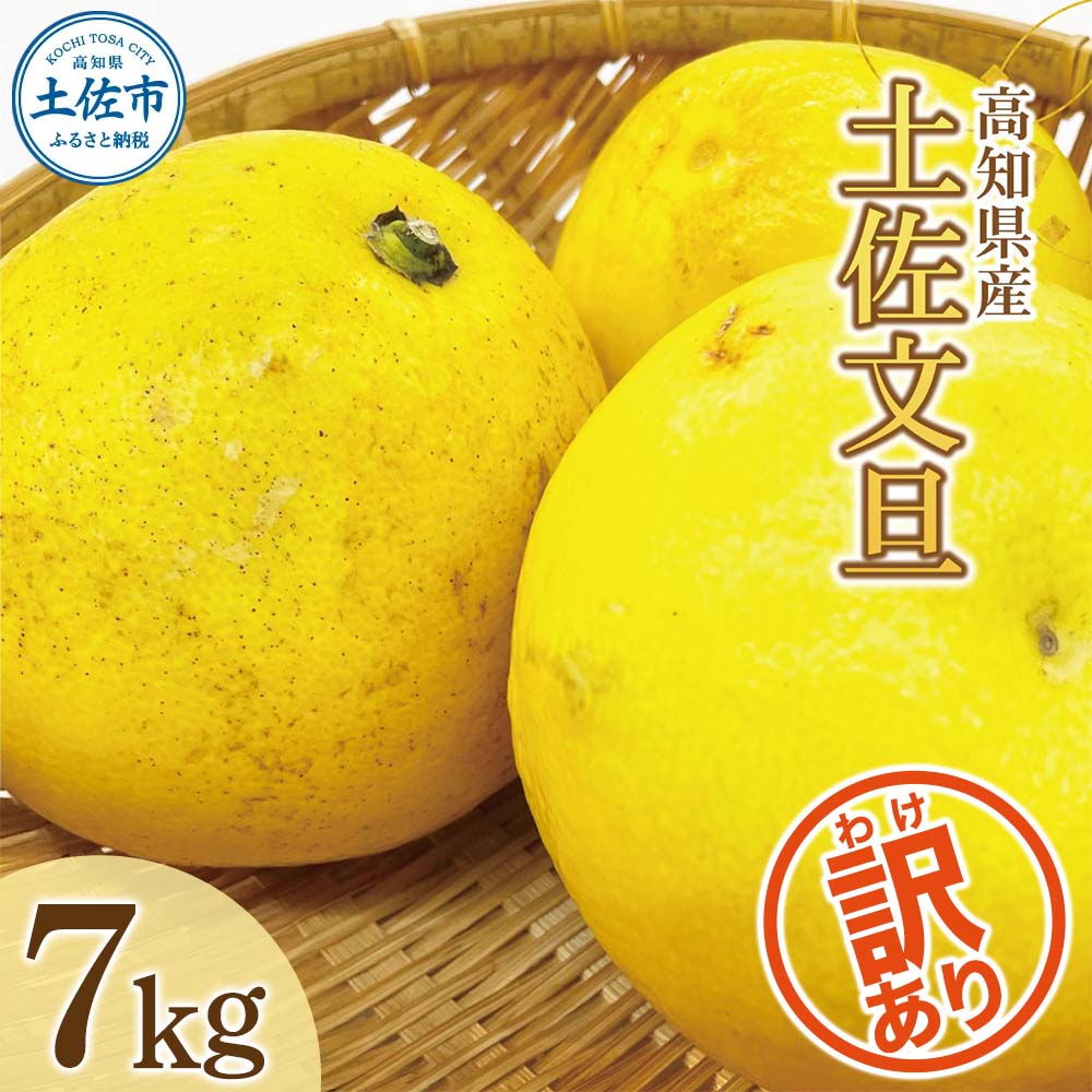 【先行予約】数量限定！【訳あり】土佐文旦（ぶんたん）家庭用（M~5L 混合）約7kg 〈2027年2月中旬～発送〉文旦 7キロ 土佐文旦発祥の地 産地直送 約10~22玉 大玉 特大 3l 4l ぶんたん ブンタン 柑橘 果物 フルーツ お取り寄せ おいしい 訳あり 傷 【株式会社とさもん】 [BQAE031]