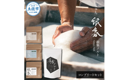 銀象ソルト Ginzo-Salt コンプリートセット 星屑ソルト 銀象ソルト各種 塩 しお 調味料 天日塩 完全天日塩 国産 高知県産 ソルト ミネラル 健康