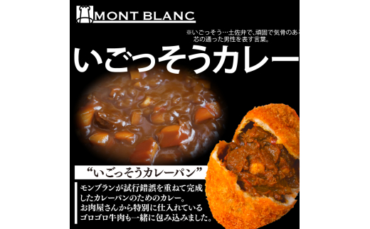 いごっそうカレーパン 8個 パン 職人 手作り 朝食 朝ご飯 モーニング おやつ ベーカリー 人気 家族向け おいしい 冷凍 カレー 個包装  ご当地 ふるさと納税パン ふるさと納税 高知県 須崎市