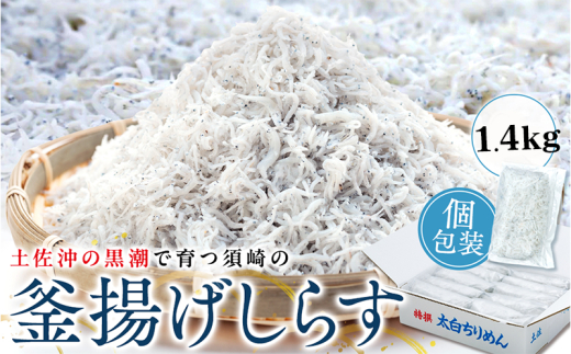 鮮度抜群 海の玄米 子供用 釜揚げ シラス 1.4kg 冷凍 減塩 釜揚げ ごはん 丼 パスタ チャーハン サラダ しらす sirasu しらすごはん 海鮮 高知県 須崎市