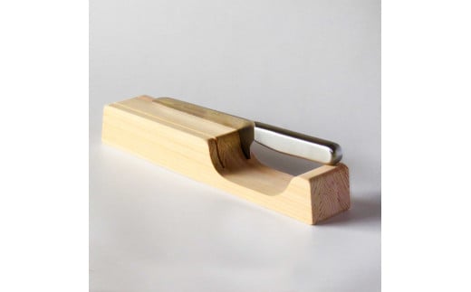 【 包丁スタンド 】 ダブル ひのき 包丁 スタンド 四万十 檜 桧 ヒノキ 土佐龍 キッチングッズ 日用品 調理 料理 食事 高知県 須崎市 TR107