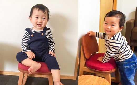 子どものいす ( まごまごの椅子 無地 キッズ用 子供用 ) ( チェア ダイニング インテリア 玄関 木製 腰掛 イス 無垢材 杉 ホワイトアッシュ 家具 おしゃれ 人気 おすすめ 新生活 一人暮らし 国産 )