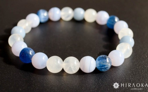 良縁を引き寄せれるように♪縁招きパワーストーンブレスレット(縁結び04)･8mm玉 (19.2cm)