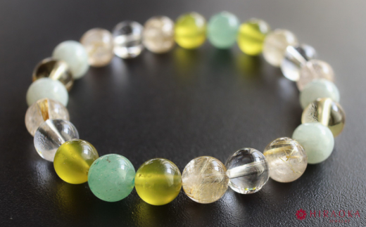 幸福の最大化へ！運気アップの大開運パワーストーンブレスレット(開運04)･8mm玉 (21.6cm)