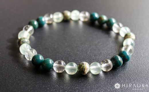 仕事ストレス回避パワーストーンブレスレット(仕事04)･6mm玉 (18.6cm)