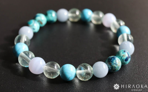 夫婦仲改善パワーストーンブレスレット(家庭円満01)･8mm玉 (20.8cm)