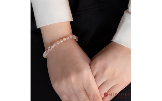 恋縁結びパワーストーンブレスレット女性用(縁結び02)･6mm玉 (16.8cm)