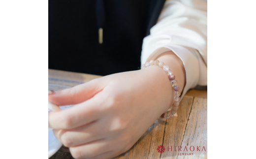 恋縁結びパワーストーンブレスレット女性用(縁結び02)･6mm玉 (16.8cm)