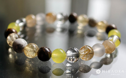 たくさんの幸せを手に入れる大開運パワーストーンブレスレット(開運01)･8mm玉 (20.8cm)