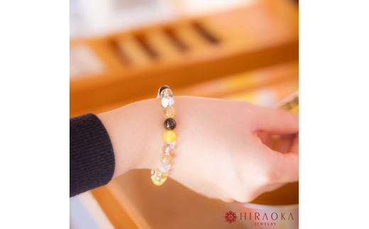 たくさんの幸せを手に入れる大開運パワーストーンブレスレット(開運01)･8mm玉 (18.4cm)