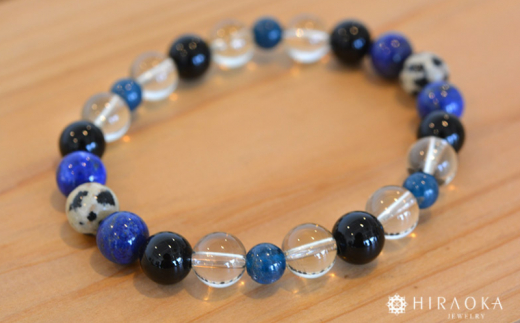 資格取得パワーストーンブレスレット(合格祈願02)･8mm玉 (17.6cm)