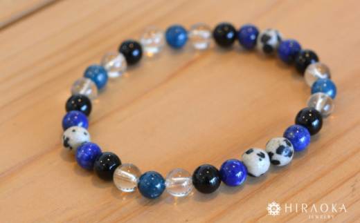 資格取得パワーストーンブレスレット(合格祈願02)･6mm玉 (20.4cm)