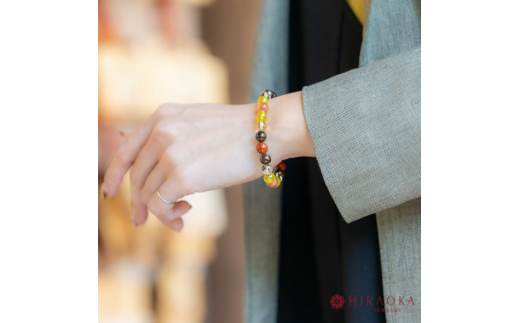 志望校合格パワーストーンブレスレット(合格祈願01)･8mm玉 (21.6cm)