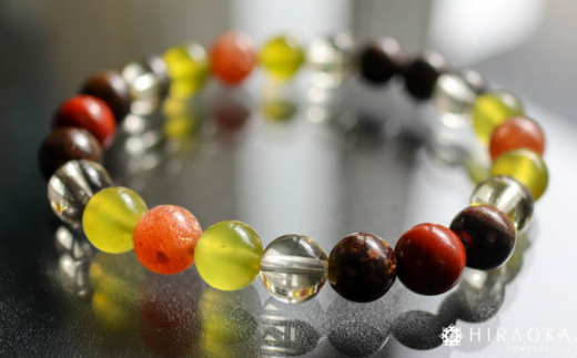 志望校合格パワーストーンブレスレット(合格祈願01)･8mm玉 (18.4cm)