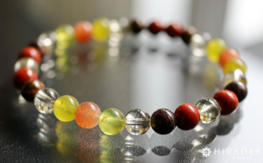 志望校合格パワーストーンブレスレット(合格祈願01)･6mm玉 (19.2cm)