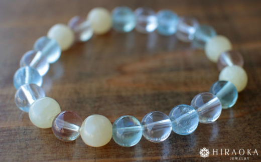 良好な人間関係に恵まれるための対人運パワーストーンブレスレット(対人02)･8mm玉 (18.4cm)