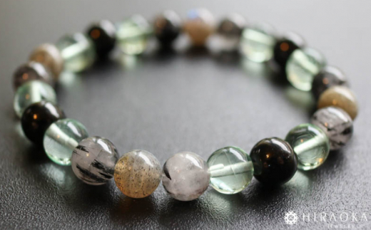 対人健全パワーストーンブレスレット(対人01)･8mm玉 (18.4cm)