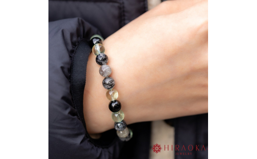 対人健全パワーストーンブレスレット(対人01)･8mm玉 (17.6cm)